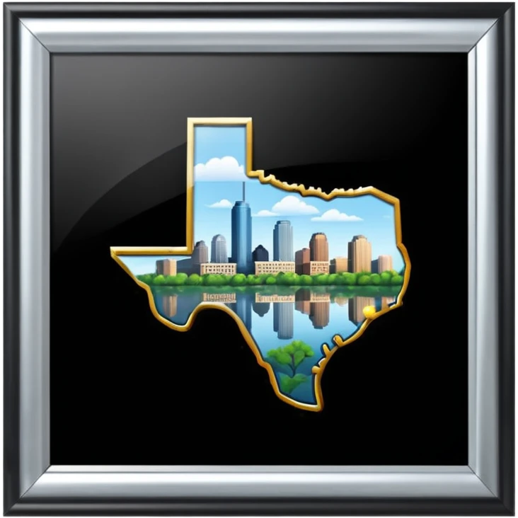 Austin Texas Location as letters emoji