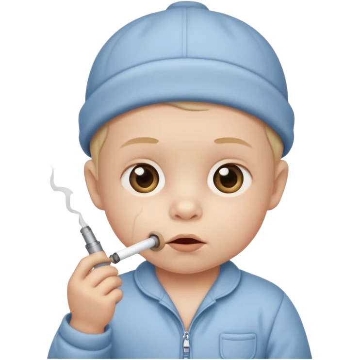 Baby smoking crack cocaine emoji