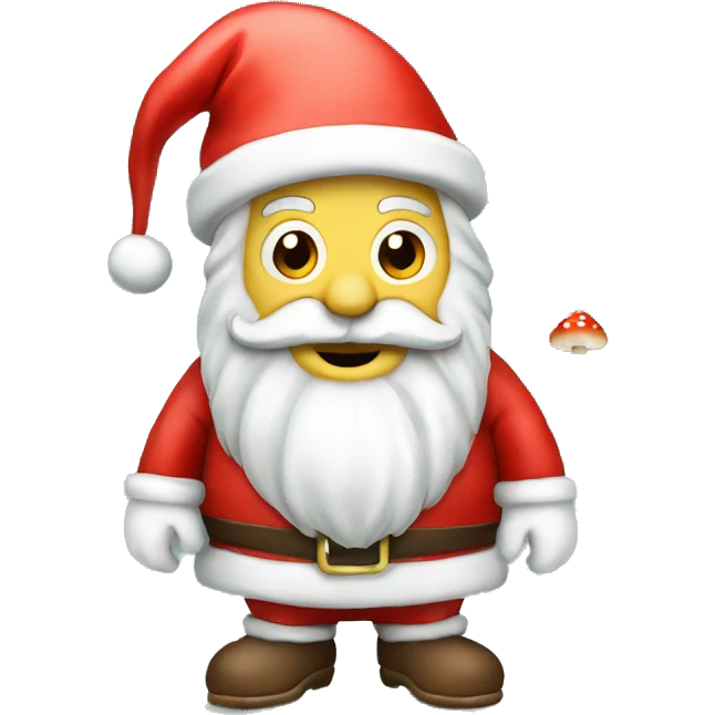 Santa with amanita  emoji
