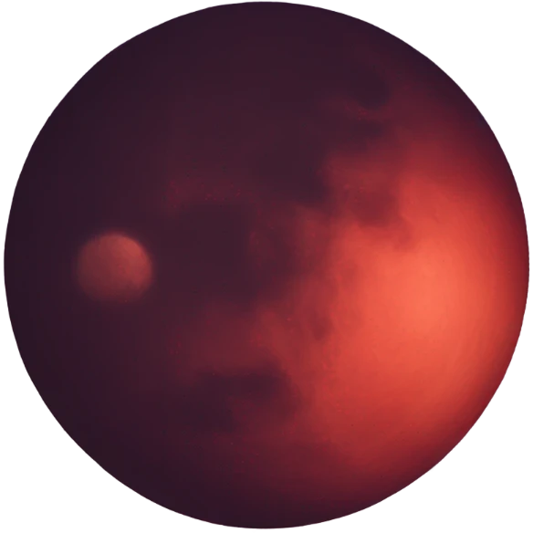 Red moon emoji