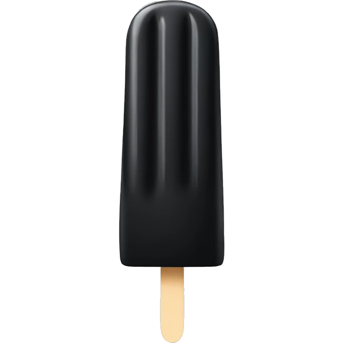 Black ice lolly emoji