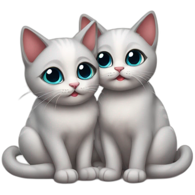 Gatos enamorados  emoji