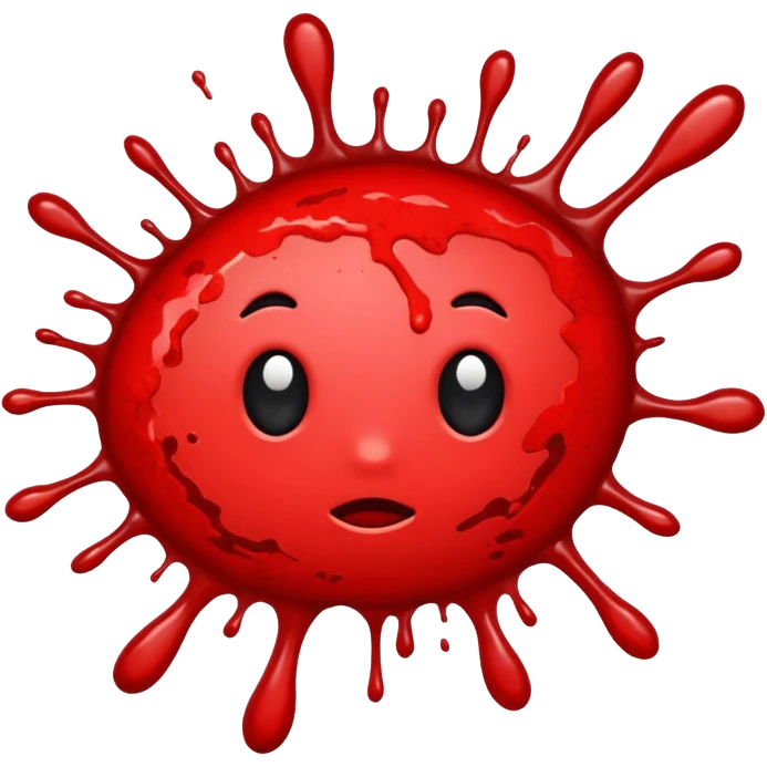 Red splatter emoji emoji