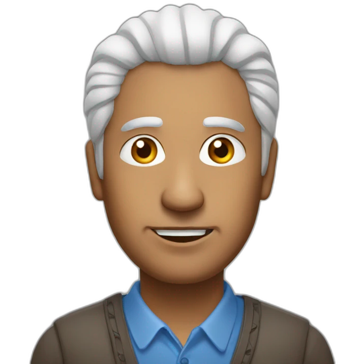 mature indian man with white bristle emoji