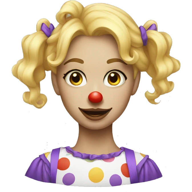 21 year old blonde clown emoji