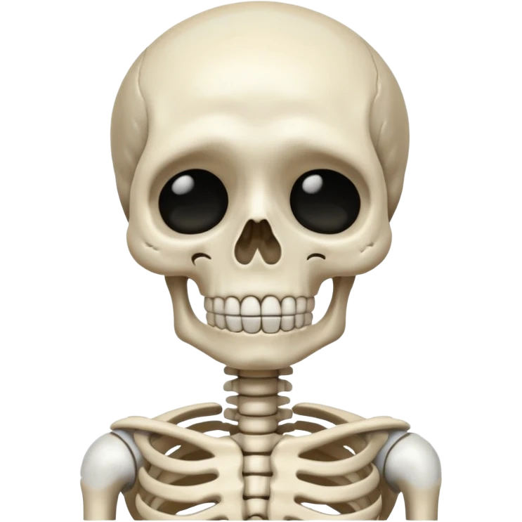 Squelette qui pleure emoji