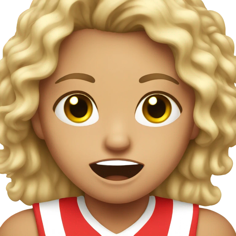 cheerleader crying emoji