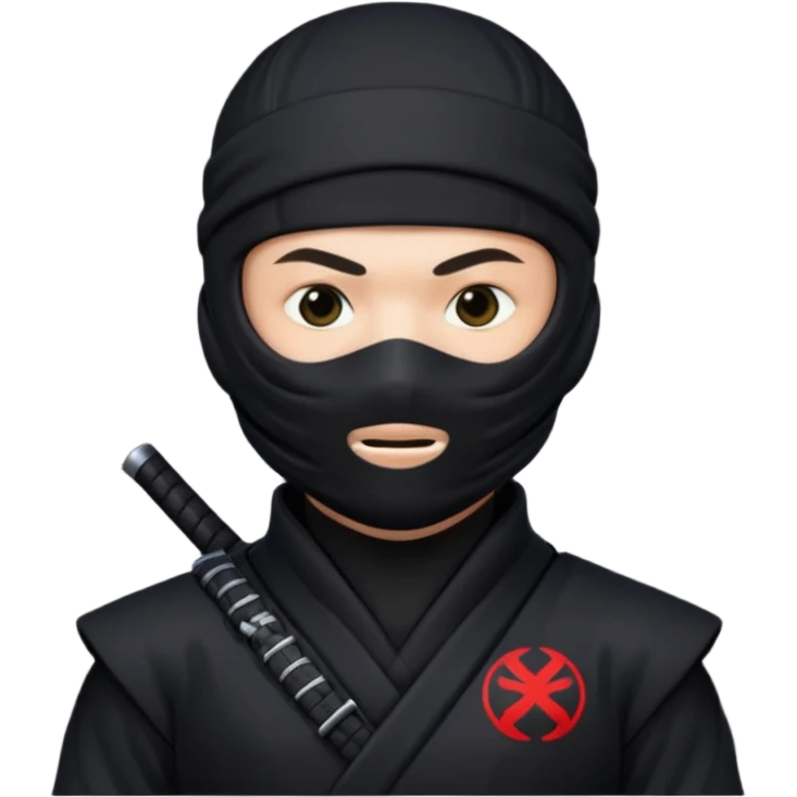 Ninja with MB written on it emoji