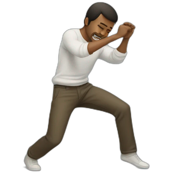 Homme qui dab emoji