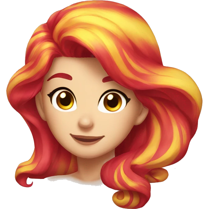 Sunset Shimmer from winking face emoji