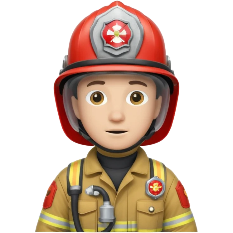 Firefighter with respiratory protection emoji
