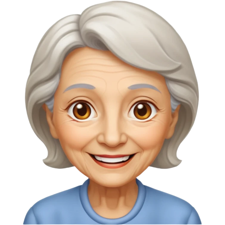The kind and amiable grandmother in fairy tales emoji