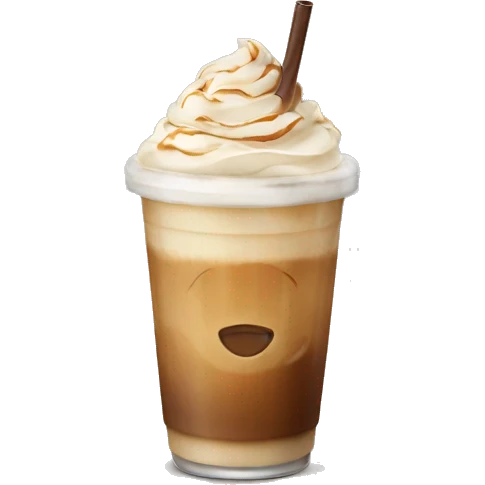 Iced latte emoji