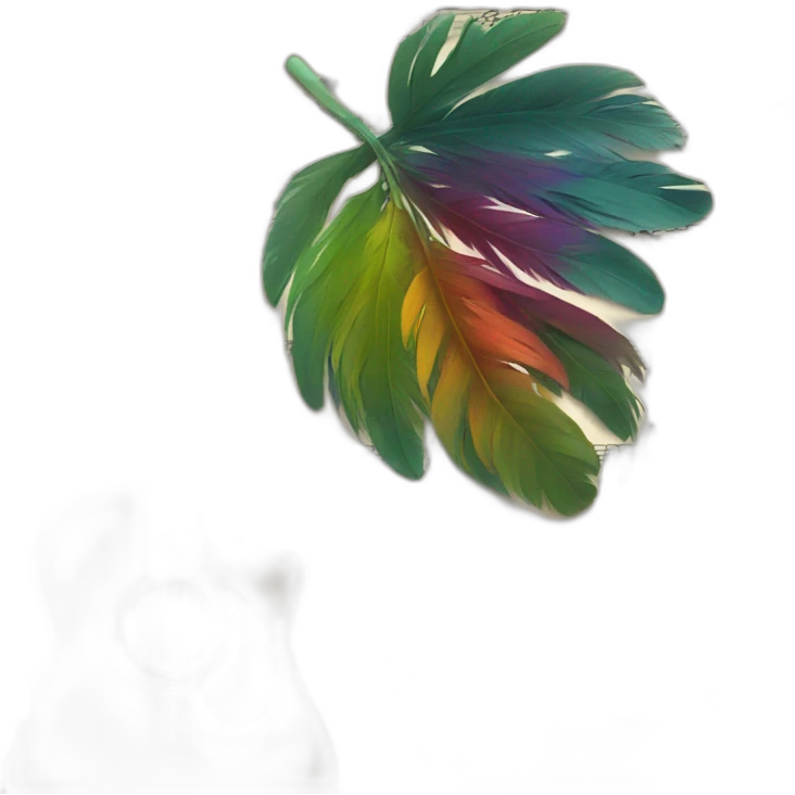 Feather writing music emoji