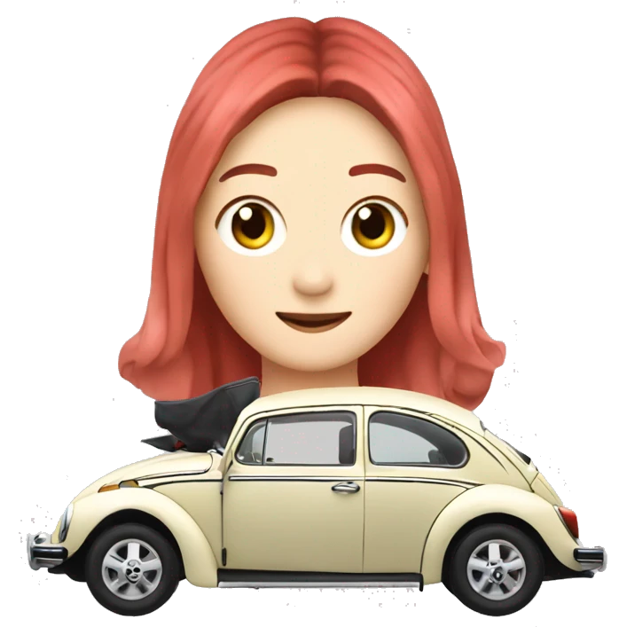 seulgi in a volkswagen beetle emoji