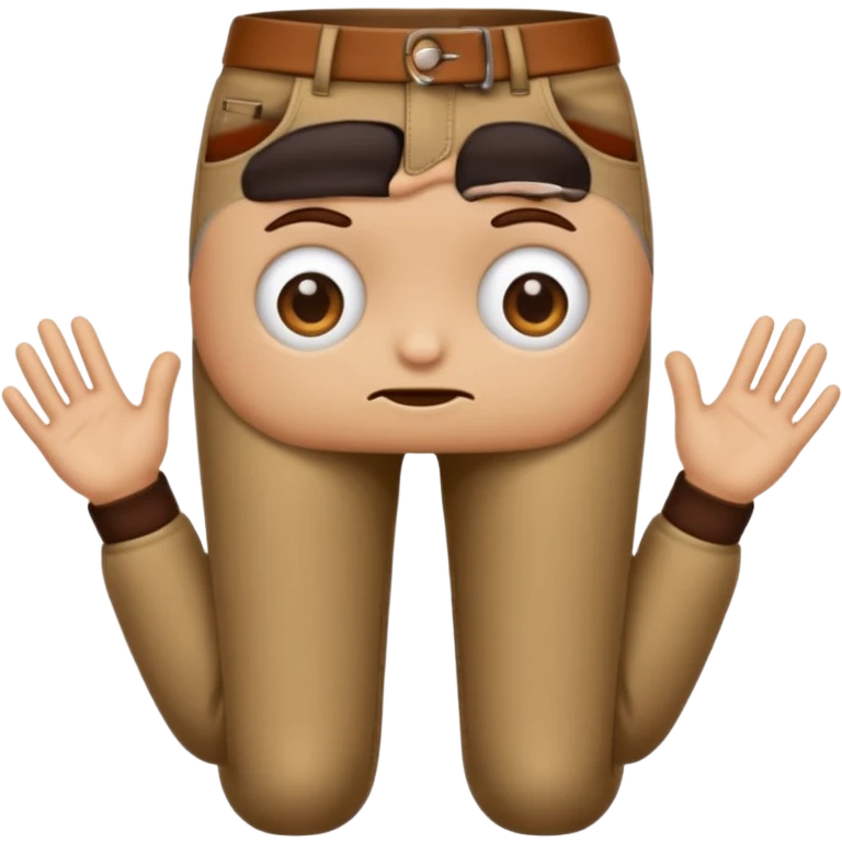 emoji with hands and eyes digging in pants emoji