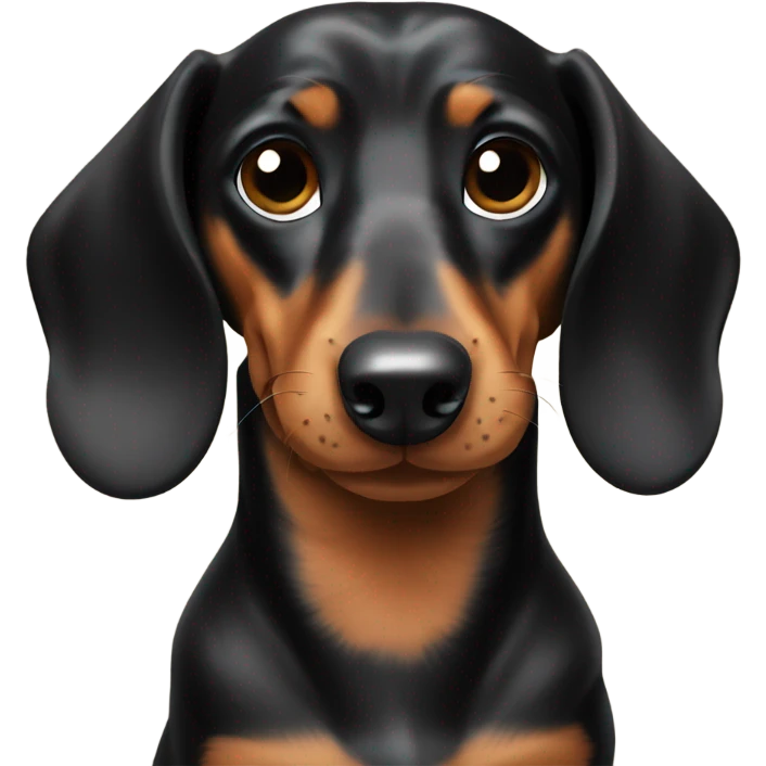 a black and tan Dachshund giving thumbs up emoji