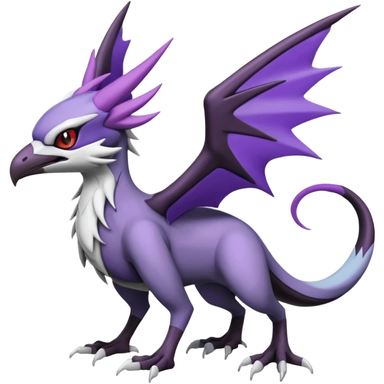 Noibat-Noivern-Silvally-Fakémon-hybrid-creature (full body)  emoji