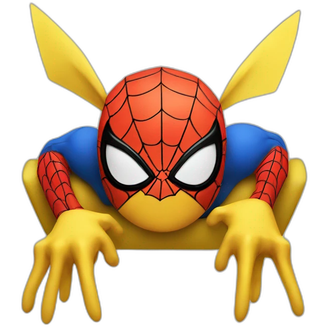 Spider-Man as pikachu emoji