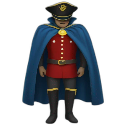 Captain cape emoji