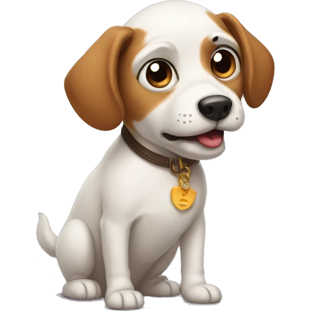 an awkward dog emoji