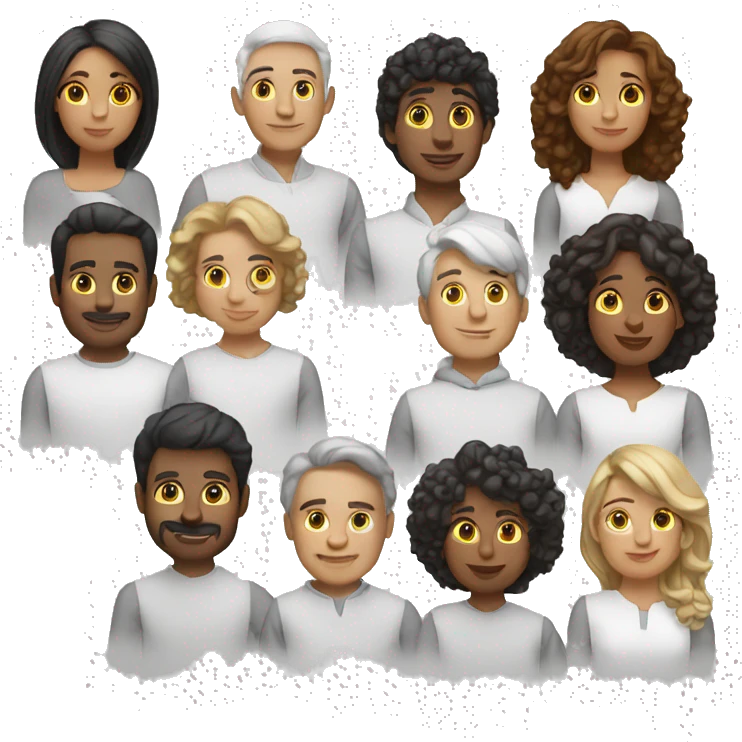 grupo de personas blancas emoji
