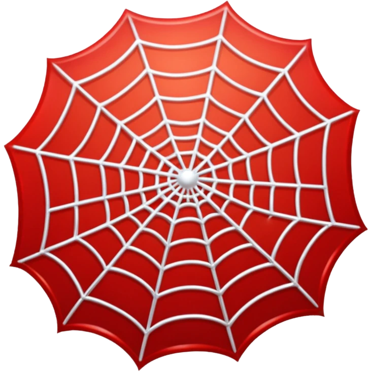 A red spiderweb emoji