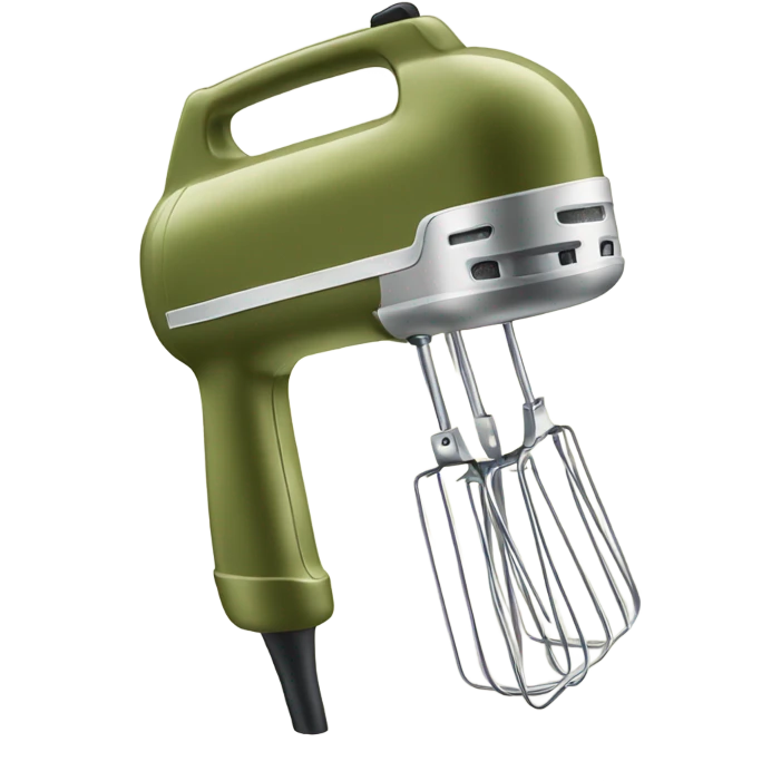 Olive green hand mixer emoji
