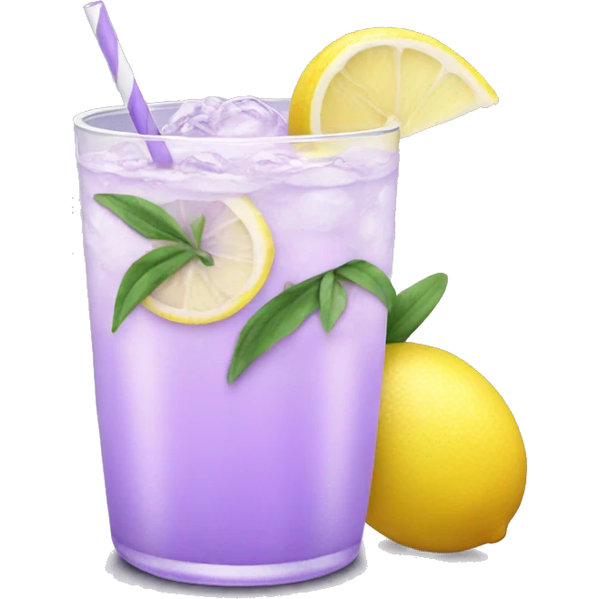 Lavender lemonade emoji