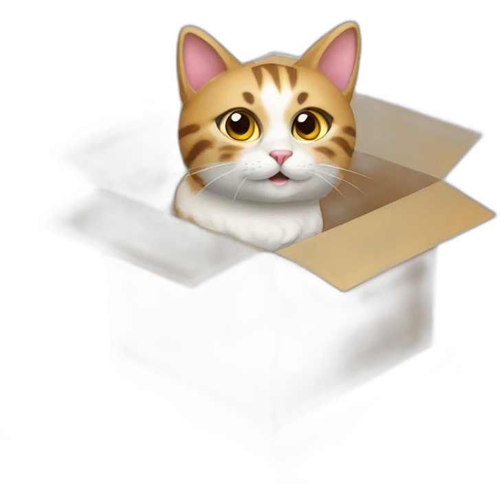 cat from gift box emoji