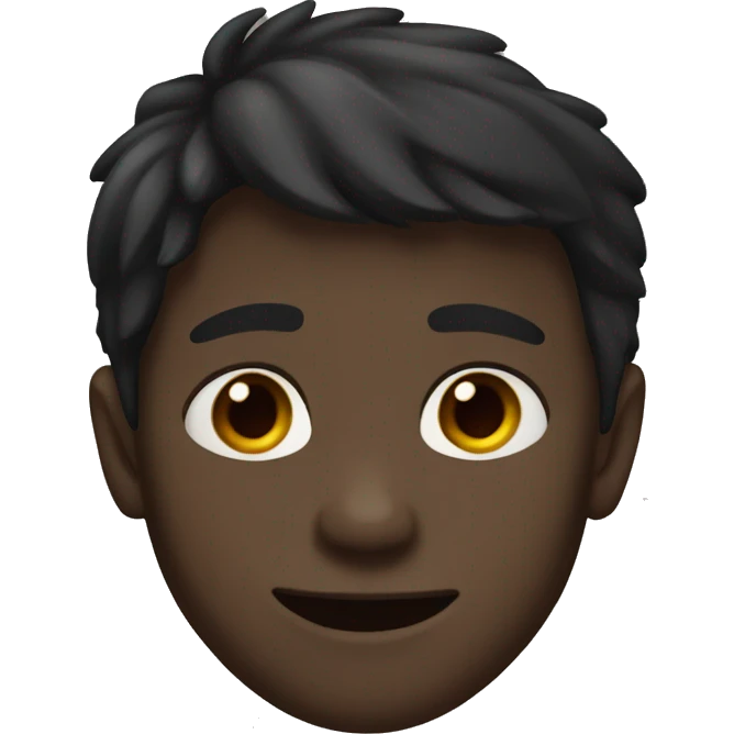 Boy with brown hair toothless emoji