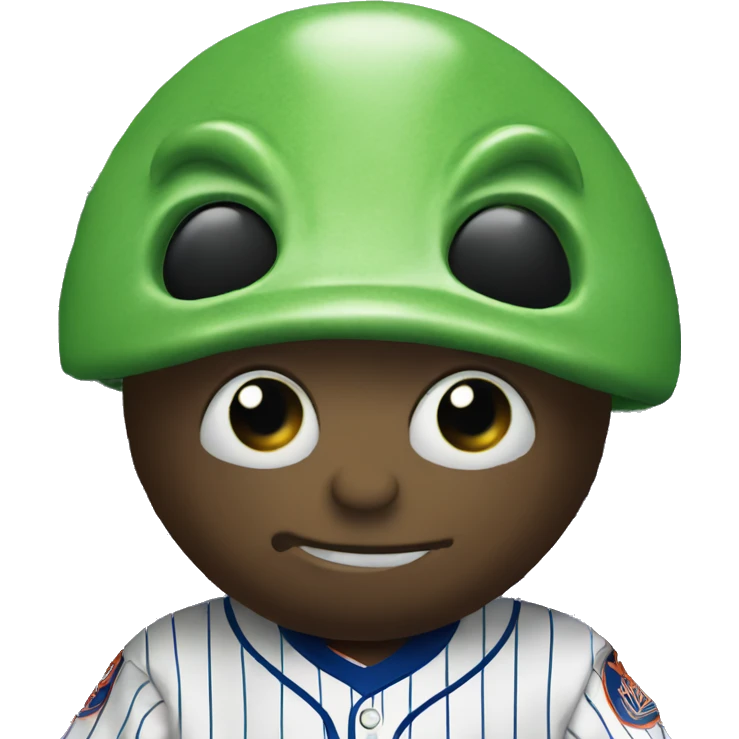 Alien in a Mets jersey emoji