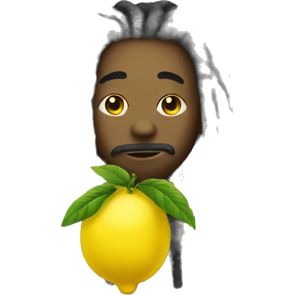 lemon with dreads emoji