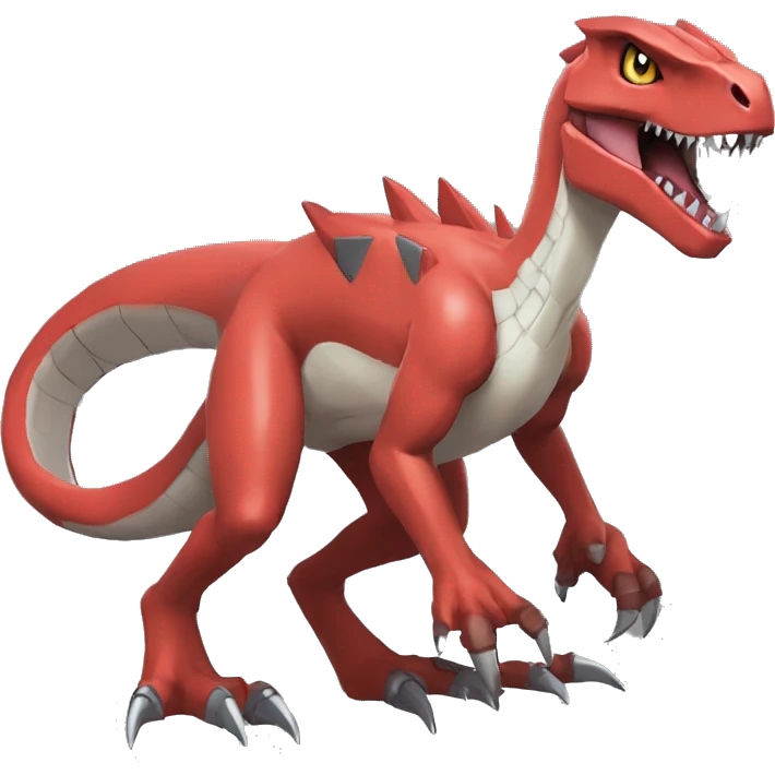  Cool Edgy Digimon-Fakemon-Guilmon-Velociraptor-Dragon-Mecha full body emoji