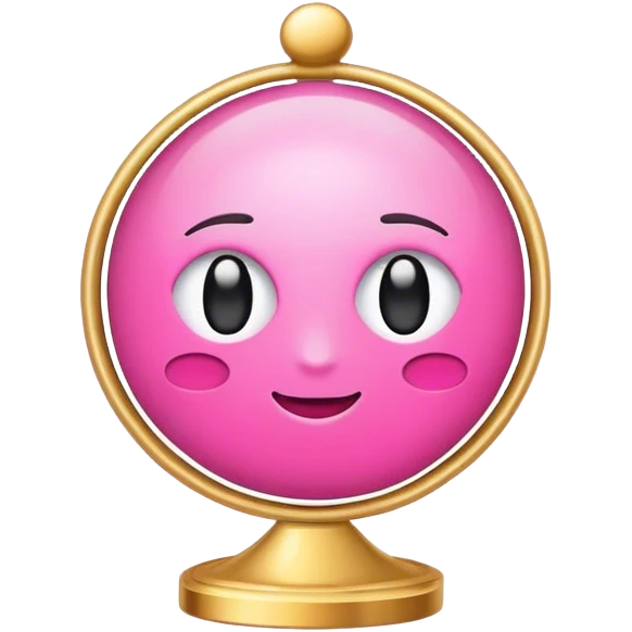 Infographic pink gold emoji