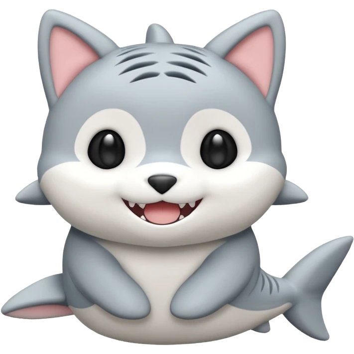 mofusand shark cat plushie emoji