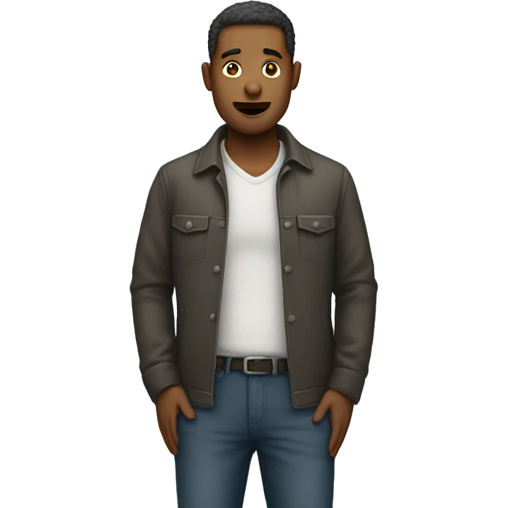 man with pulling out his both pockets to show he is poor emoji