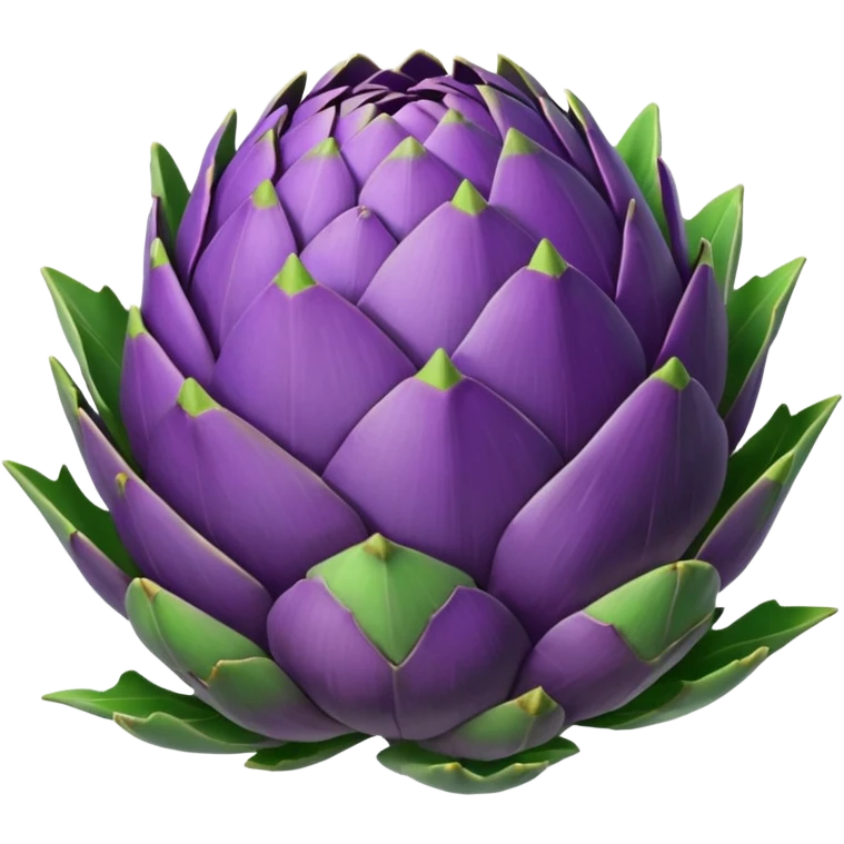 un carciofo viola e verde emoji
