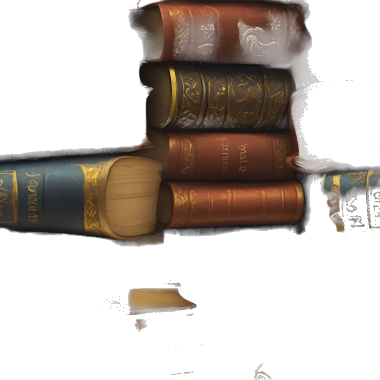 Vintage fantasy Book Stack emoji