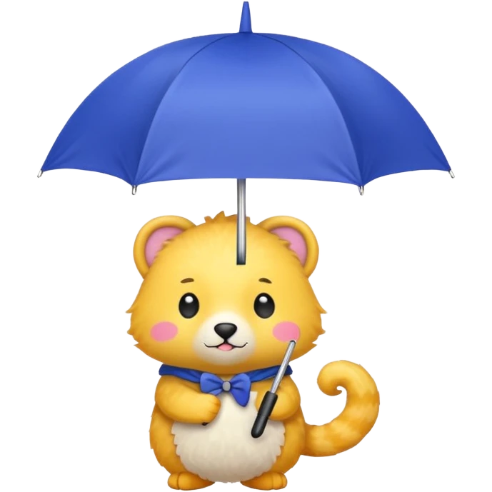animal with umbrella emoji