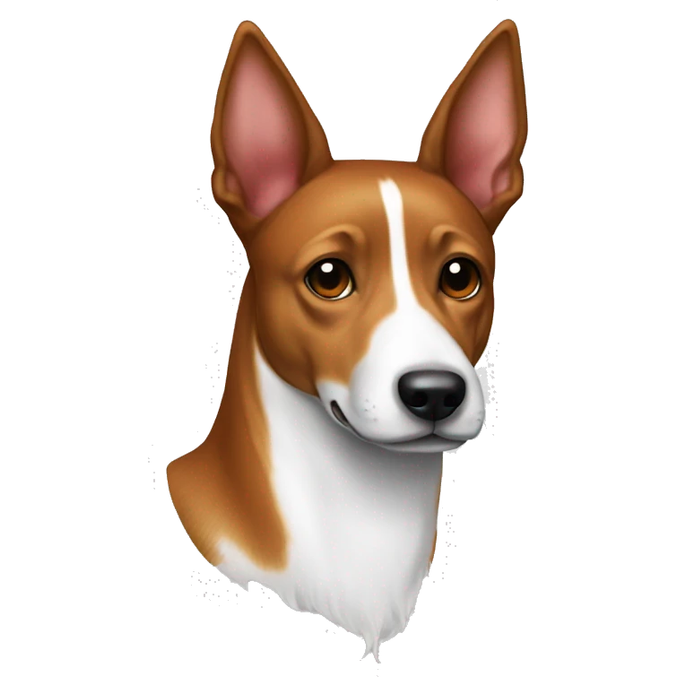 tri color basenji santa  emoji