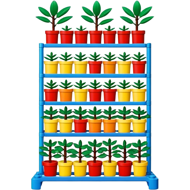 Large multi-tier Old Lego plant rack  emoji
