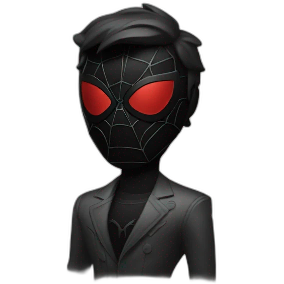 Noir spiderman emoji
