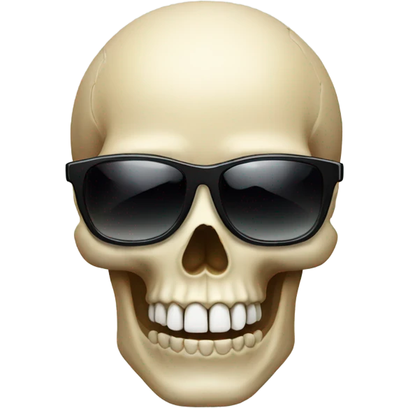 Skull with sunglasses emoji