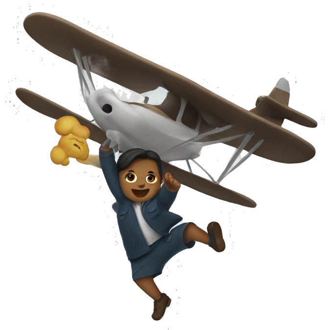 someone flying emoji