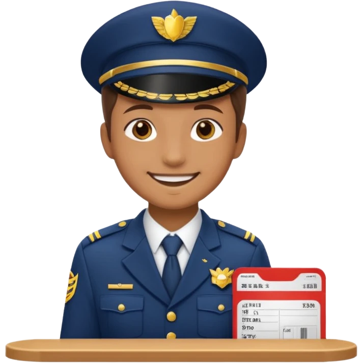 ticket seller at booth emoji