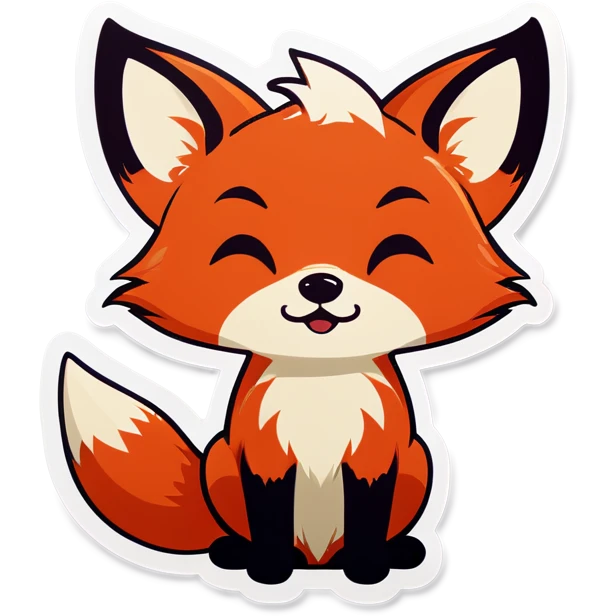 Tiny fox crying emoji