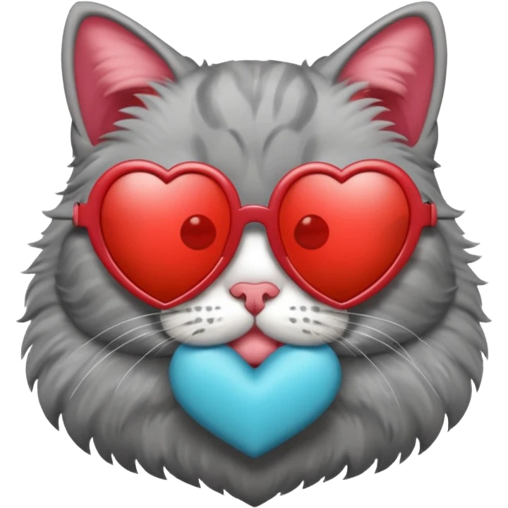 cat with heart-shaped sunglasses emoji