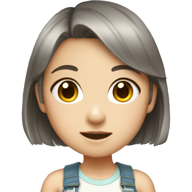 Cute japanese girl in shorts emoji