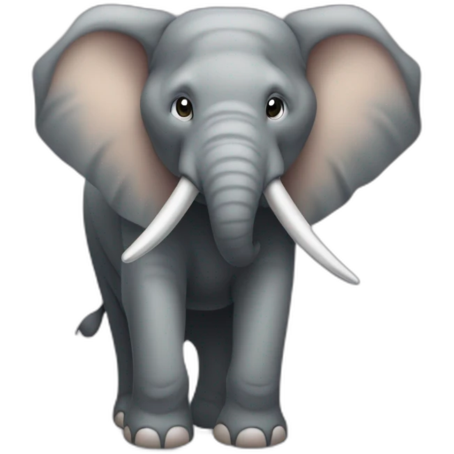 Éléphant musclé emoji
